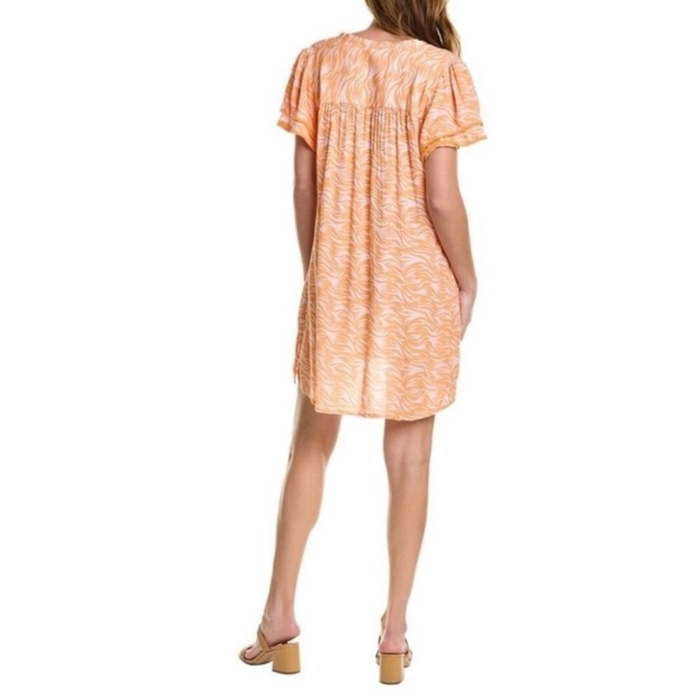 NWT HIHO Rachel Linen Dress in Papaya Wins - Picture 2 of 16